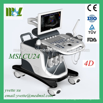 CE aprovado 4D Color Doppler Ultrasound Diagnostic System Scanner Machine MSLCU24M